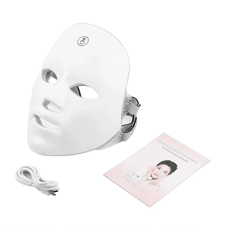 7-Color LED Facial Mask: Anti-Acne, Wrinkle-Reducing, Skin Rejuvenation